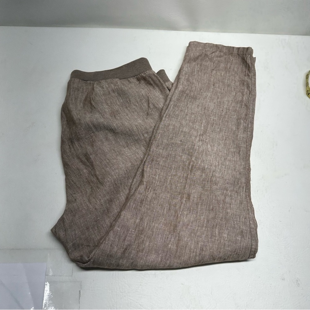 J.Jill women’s linen Brown Pants size M